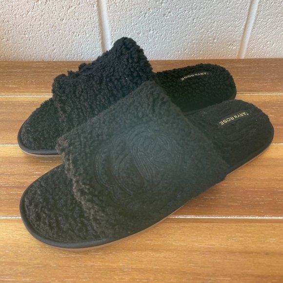 Taryn Rose Faux Shearling Slippers - Picture 2 of 6